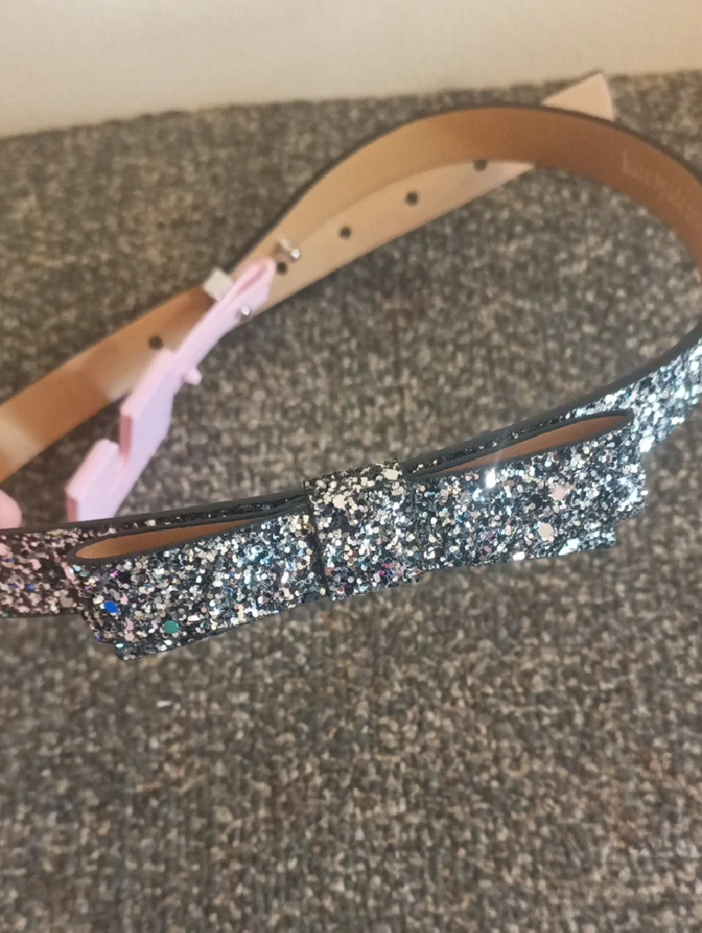 Kate Spade Sequined Black Women’s Fashion Belt - Stylish Accent